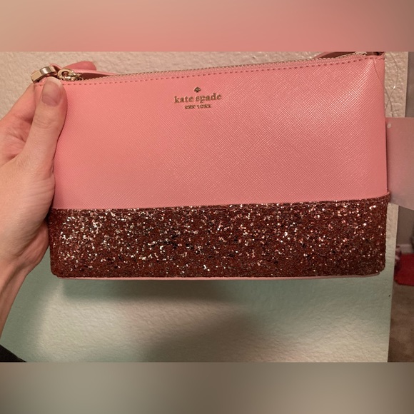 HOST PICK! NWT Kate Spade Flash Glitter Pink Crossbody - Picture 3 of 10